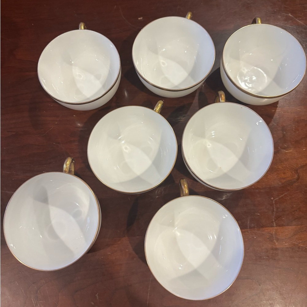 Authentic French Flambeau China tea cups